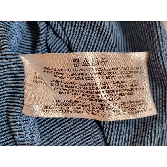 Greg‎ Norman Shirt Blue Size 2XL XXL Striped Short Sleeve Polo Golf Men's 1140 - Picture 5 of 5